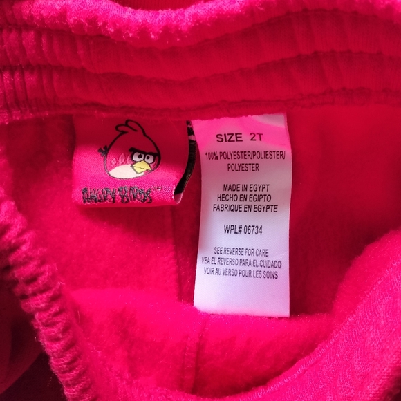 Angry birds pants/zip hoodie set 2T - Picture 6 of 9